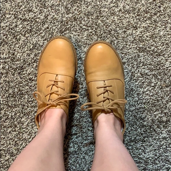 Tan Faux Leather Loafers - Picture 5 of 7